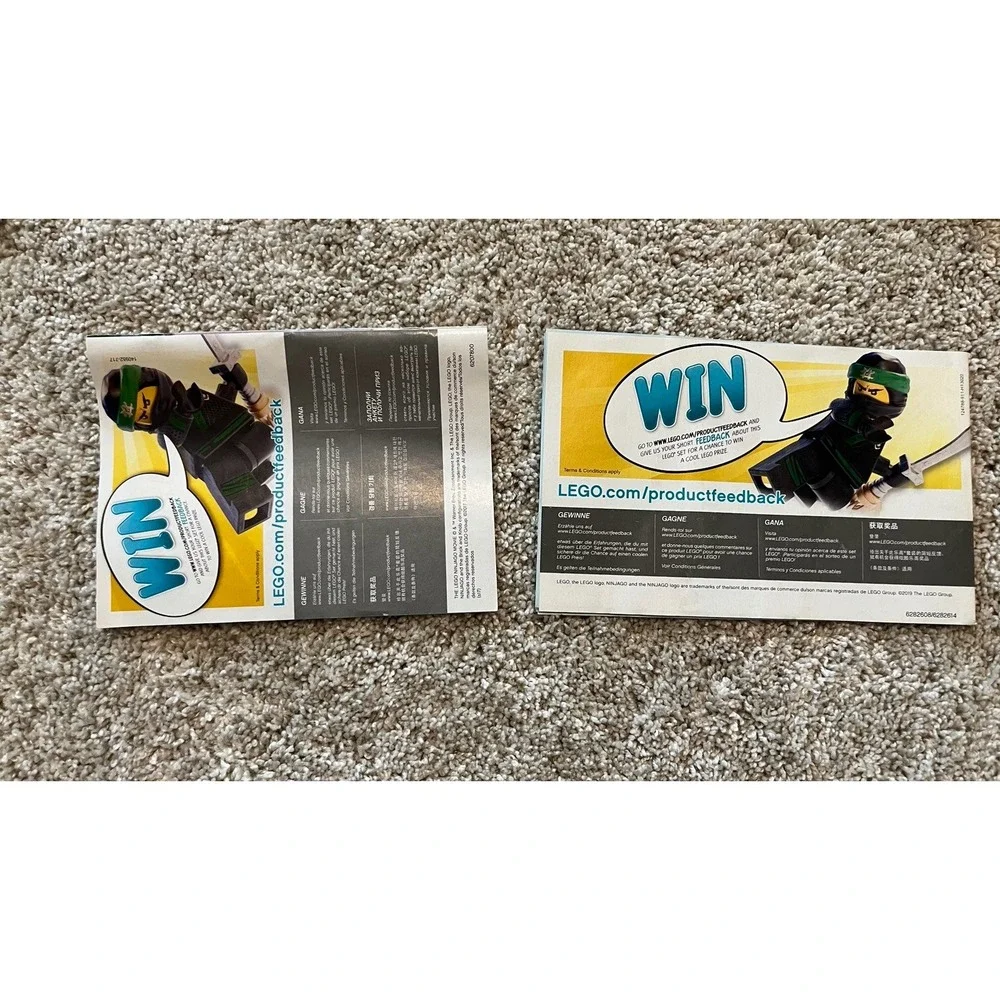 LEGO Ninjago Instruction Manual Booklets Lot 6 71738 70641 70667 70672 70610